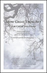How Great Thou Art SATB choral sheet music cover Thumbnail